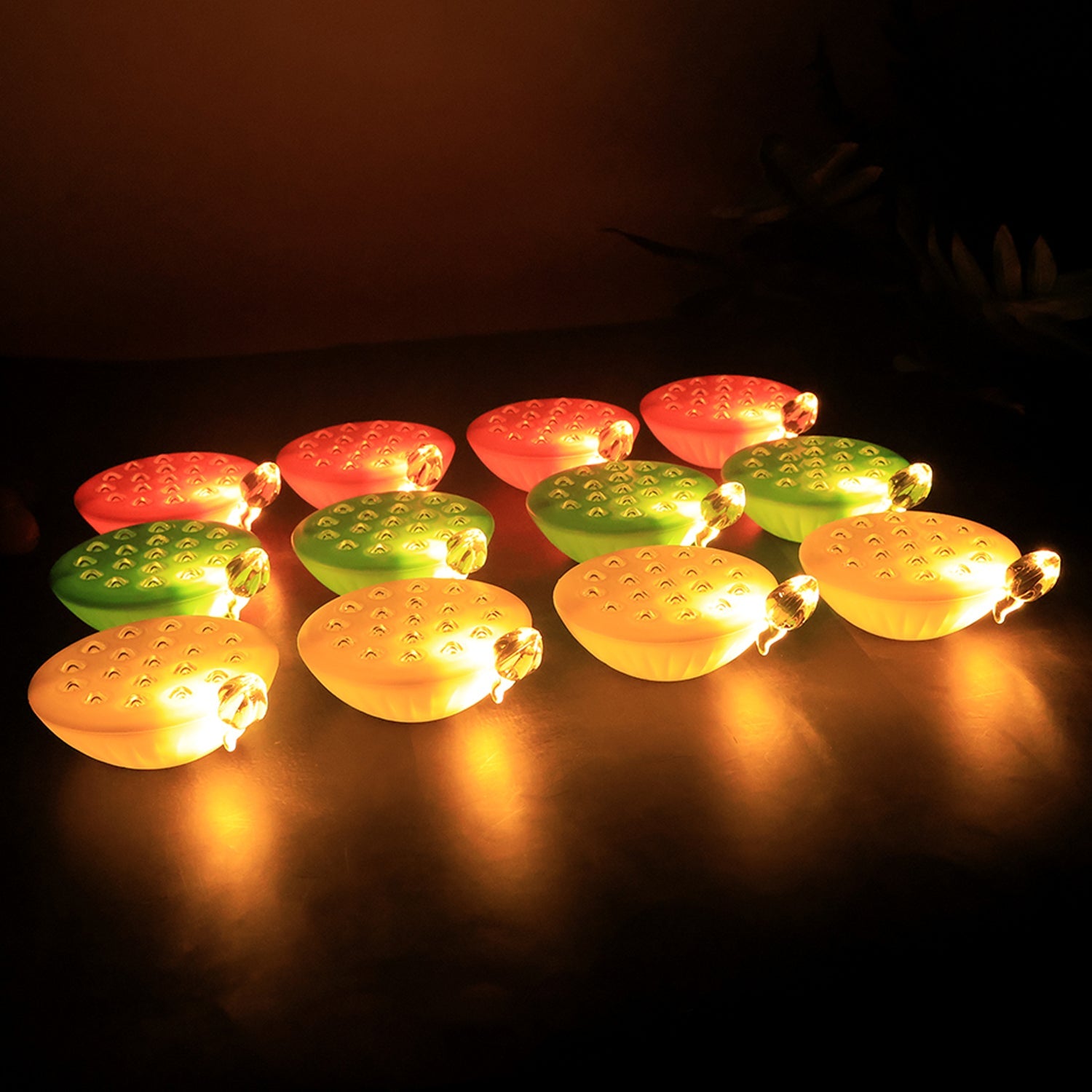Set of 12 Lotus Canopy LED Decorative Lamps Set of 12 Lotus Canopy LED Decorative Lamps